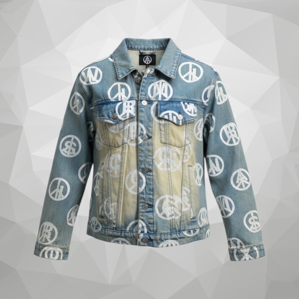Unisex Drake & J. Cole Upcycled Denim Jacket -- HOST PICK - Picture 4 of 11